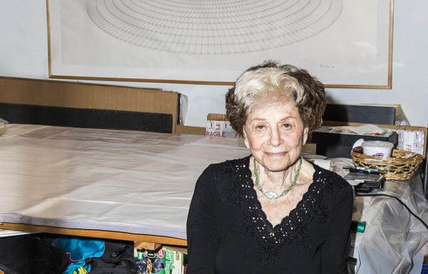 Agnes Denes, 2018. Photo: Jeremy Liebman. Courtesy The Shed.
